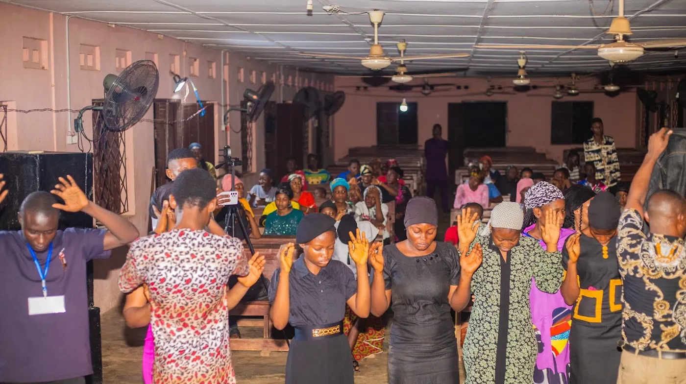 Worship & Word 2025 · At the Scent of Water: worshippers praying and praising at Adoration New Life Ministry, Aiyepe, Ijebu